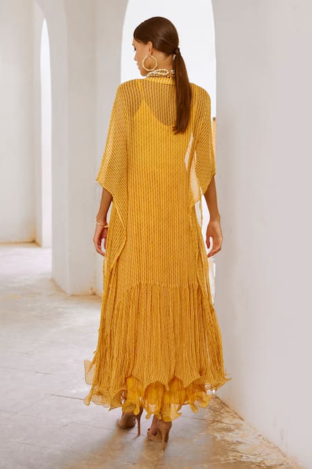 Pallavi Jaipur Matchstix Print Kaftan With Dress 