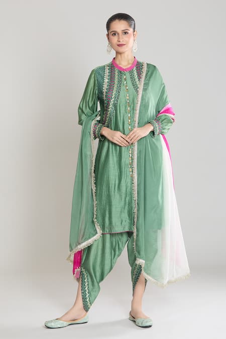 Siyona by Ankurita Embroidered Kurta Pakistani Salwar Set 