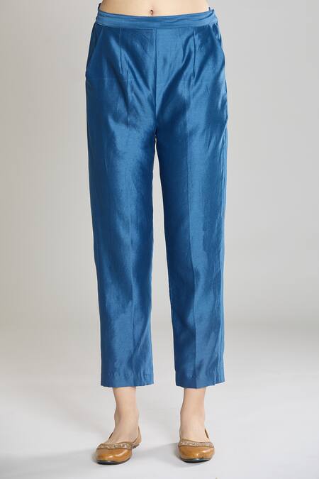 Buy Siyona By Ankurita Blue Pure Chanderi Silk Embroidered Sequin Mirror Kurta And Dhoti Pant Set Online at Aza Fashions Buy_Siyona By Ankurita_Blue Pure Chanderi Silk Embroidered Sequin Mirror Kurta And Dhoti Pant Set _Online_at_Aza_Fashions