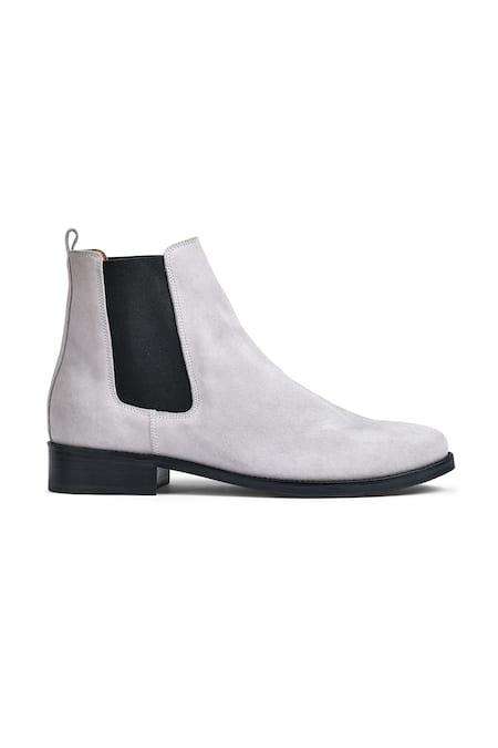 Wednesday Lifestyle_Beige Suede Leather Chelsea Boots _Online_at_Aza_Fashions