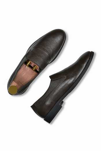 Shop Wednesday Lifestyle Brown Nikola Textured Loafers at Aza Fashions Shop_Wednesday Lifestyle_Brown Nikola Textured Loafers _at_Aza_Fashions