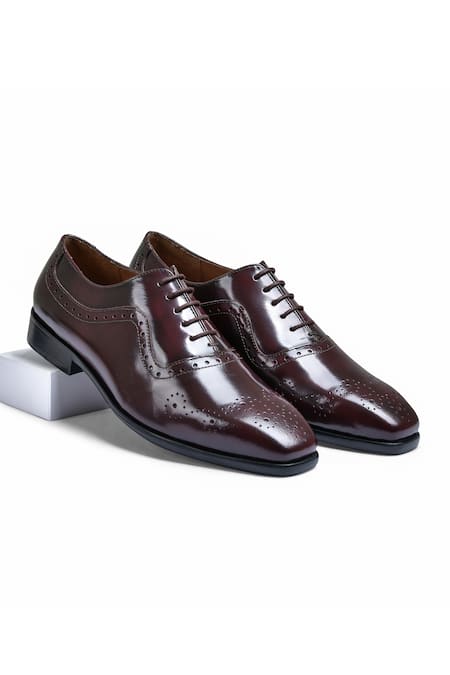 Wednesday Lifestyle Oscar Leather Oxford Shoes 