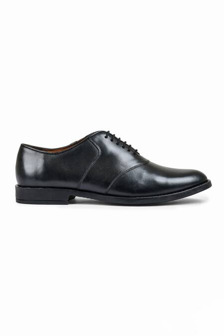 Wednesday Lifestyle_Black Genuine Leather Oxford Shoes _Online_at_Aza_Fashions