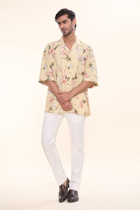 Prima Czar Oversized Floral Print Shirt 