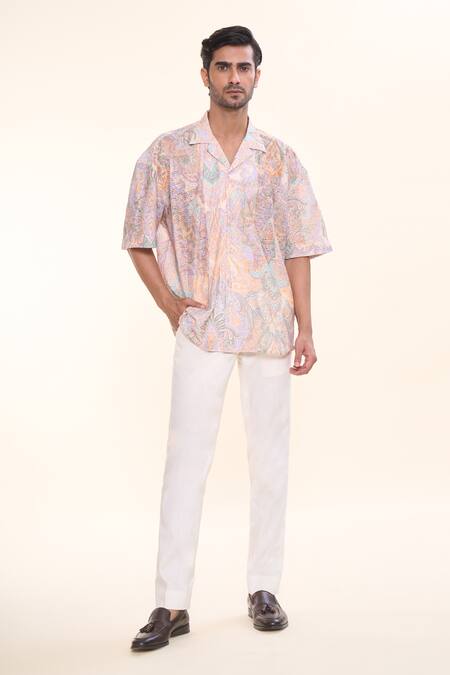 Prima Czar Abstract Floral Print Shirt 