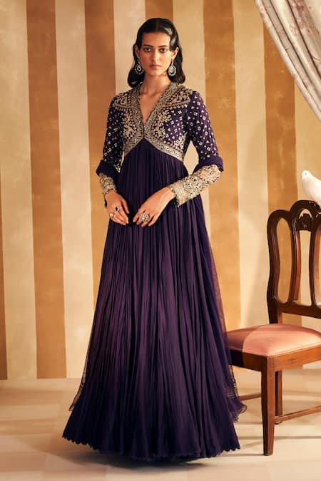 Ridhi Mehra Fanon Bahar Embroidered Aliya Cut Anarkali With Dupatta 