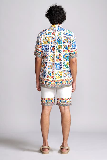 Dash And Dot Casablanca Printed Shorts 