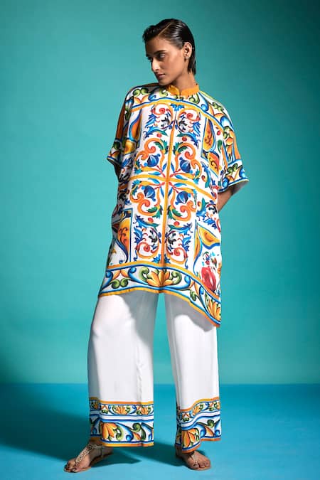 Dash And Dot Casablanca Hand Painted Shirt With Pant 
