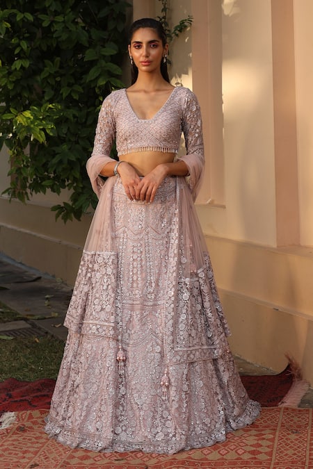 SAISHA Crystal Embroidered Lehenga Set 