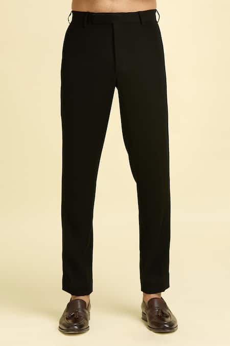 Buy_Arihant Rai Sinha_Black Silk, Viscose Mirrors Embroidered Nehru Jacket And Kurta 