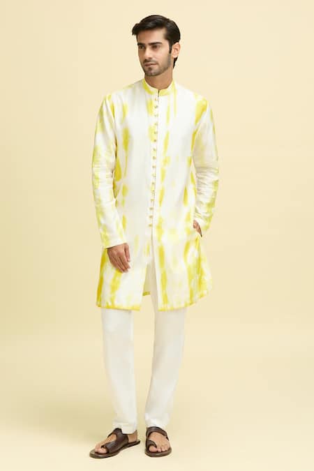 Aryavir Malhotra Tie-Dye Pattern Kurta 