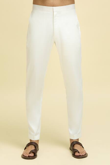 Arihant Rai Sinha_Beige Silk, Viscose Tie-dye Patten Kurta And Pant Set_at_Aza_Fashions