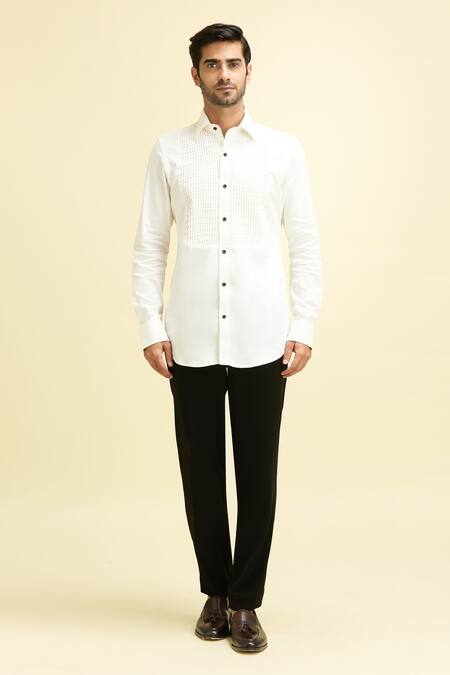 Buy Arihant Rai Sinha Blue Silk, Viscose, Cotton Sequins, Beads Mosaic Flora Embroidered Blazer Set Online at Aza Fashions Buy_Arihant Rai Sinha_Blue Silk, Viscose, Cotton Sequins, Beads Mosaic Flora Embroidered Blazer Set_Online_at_Aza_Fashions