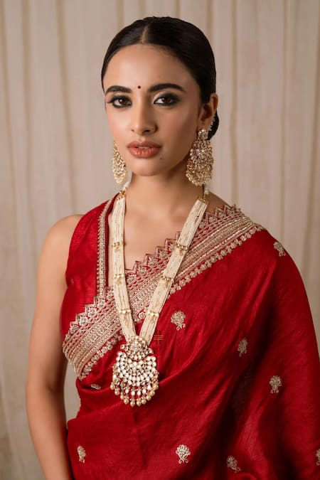 Anana Sitara Kundan Polki Embellished Necklace Set 