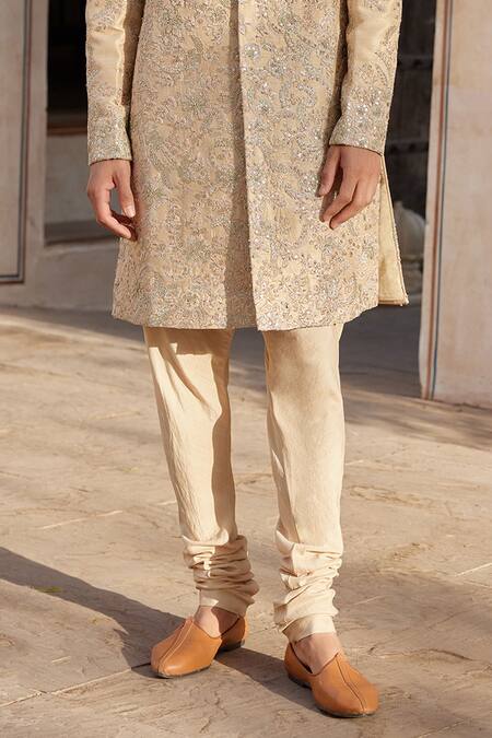 Buy Osaa By Adarsh Beige Raw Silk Embroidered Zardosi Sherwani Churidar Set Online at Aza Fashions Buy_Osaa By Adarsh_Beige Raw Silk Embroidered Zardosi Sherwani Churidar Set _Online_at_Aza_Fashions