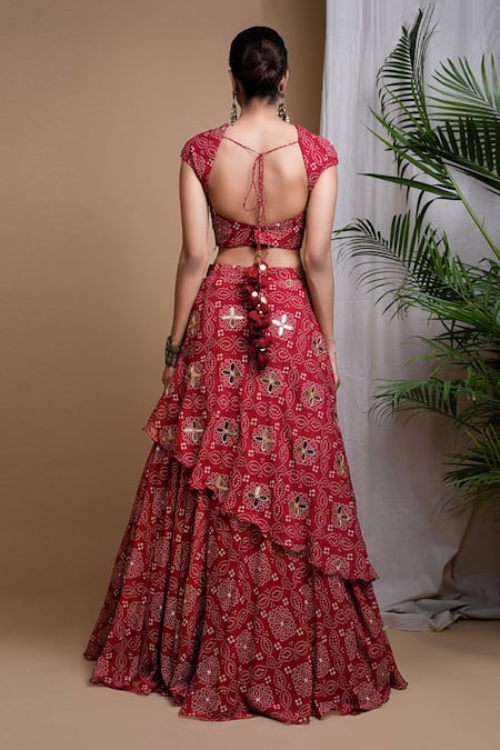 Ahi Clothing Bandhani Digital Print Lehenga Set 