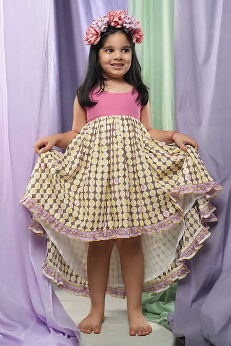 Love The World Today Monstera Grove Printed High-Low Dress 