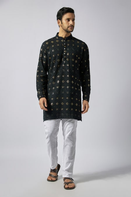 Spring Break Lucknowi Embroidered Kurta With Pant 