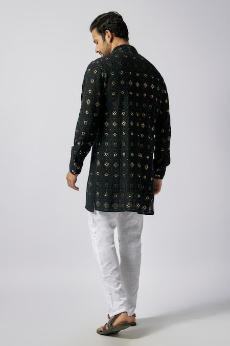 Spring Break Lucknowi Embroidered Kurta With Pant 