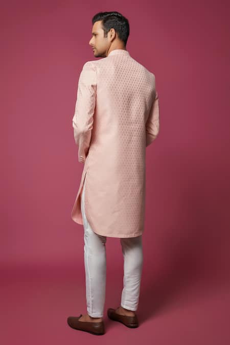 Spring Break Floral Jacquard Sherwani With Pant 