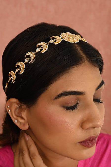 Namasya Kundan Studded Sheeshphool 