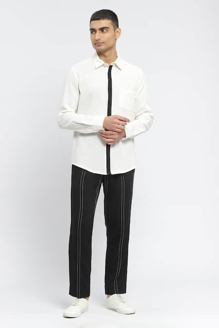 Abraham & Thakore Cotton Textured Shirt 