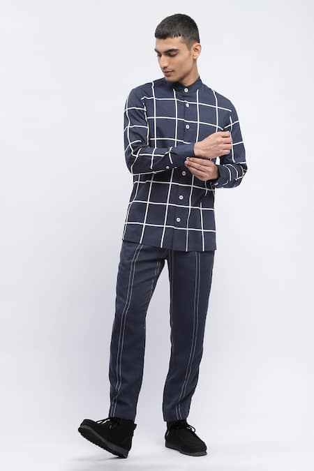 Abraham & Thakore Cotton Checks Print Shirt 