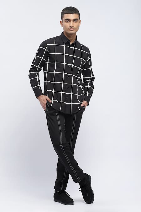 Abraham & Thakore Cotton Classic Checks Print Shirt 