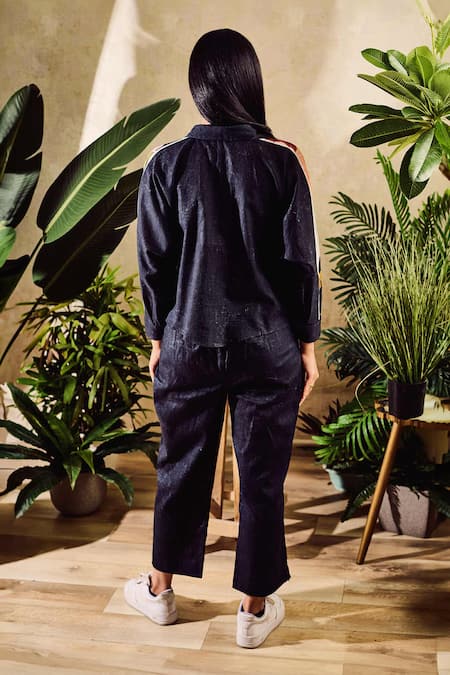 Rainas Watercolor Print Shirt With Pant 