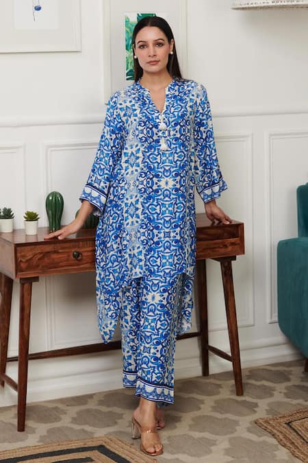 Rainas Ambrosia Print Kurta With Pant 