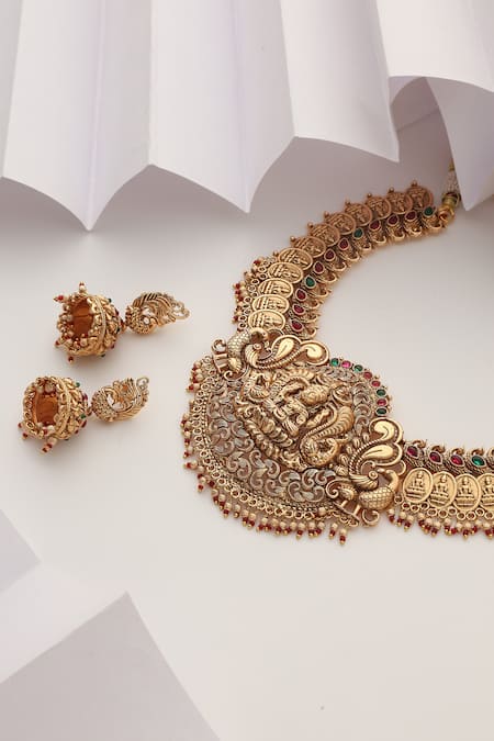 SUIKALA Goddess Carved Motif Choker Set 