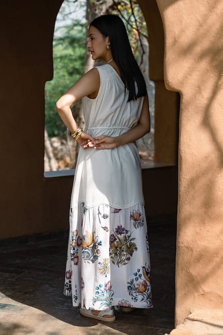 Raiman Cotton Floral Print Dress 