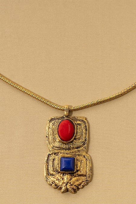 AK-OK_Multi Color Drop Of Heaven Pendant Necklace _Online_at_Aza_Fashions