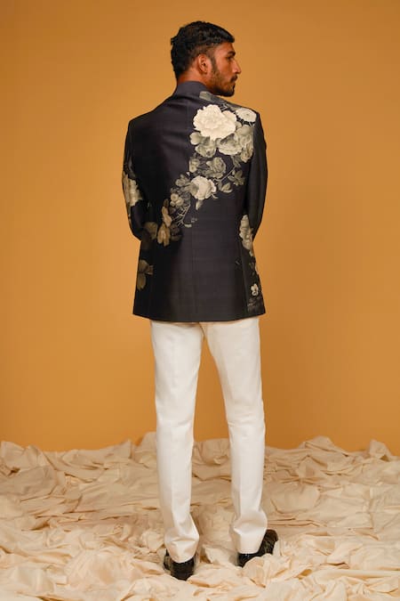 Rohit Bal Bouquet Print Bandhgala 