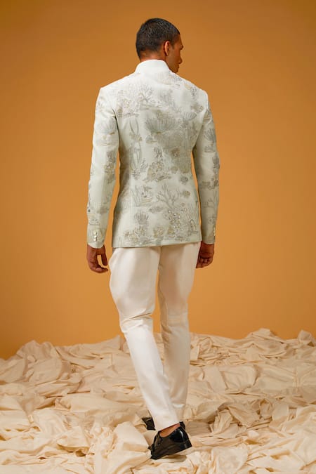 Rohit Bal Seaworld Embroidered Bandhgala 