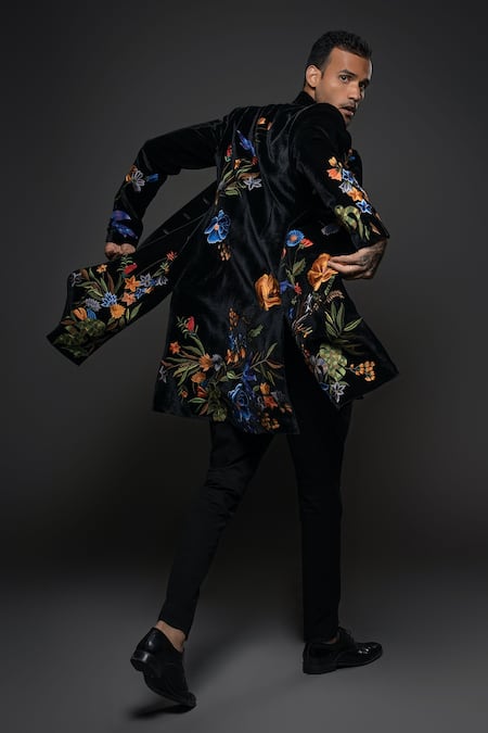 Rohit Bal Floral Garden Embroidered Sherwani 