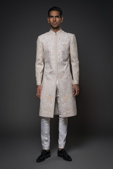 Rohit Bal Floral Hand Embroidered Sherwani 