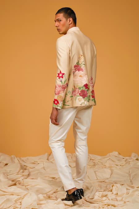 Rohit Bal Bouquet Print Bandhgala 