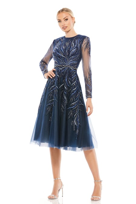 Mac Duggal Fern Embroidered Dress 