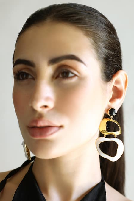 Varnika Arora Drift Enameled Earrings 