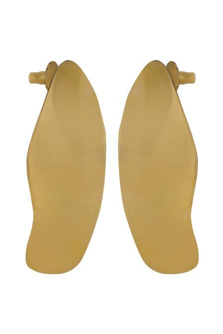 Shop Varnika Arora Gold Plated Marine Abstract Shaped Earrings Online at Aza Fashions Shop_Varnika Arora_Gold Plated Marine Abstract Shaped Earrings _Online_at_Aza_Fashions