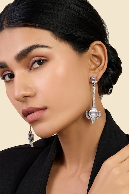 ISHARYA Luxe Enamel Dangler Earrings 