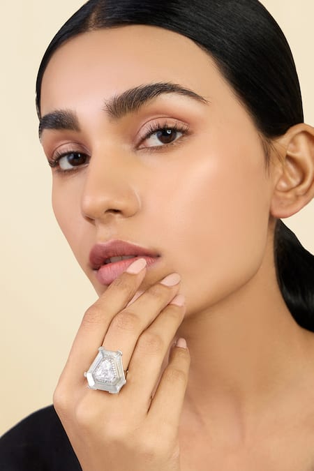 ISHARYA Diamond Cut Solitaire Ring 