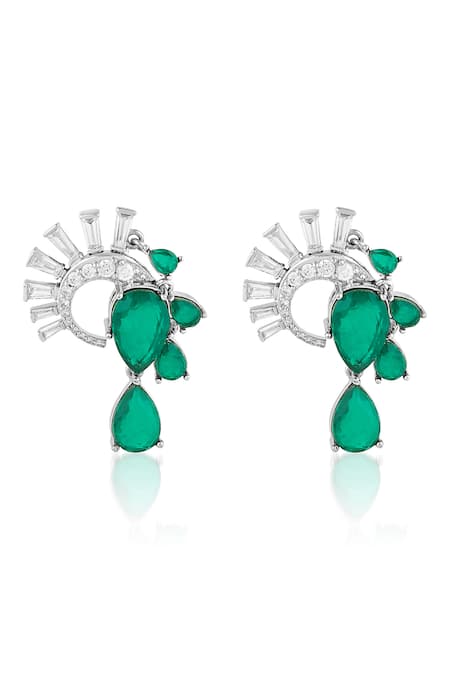 Isharya Mor Emerald Statement Studs 