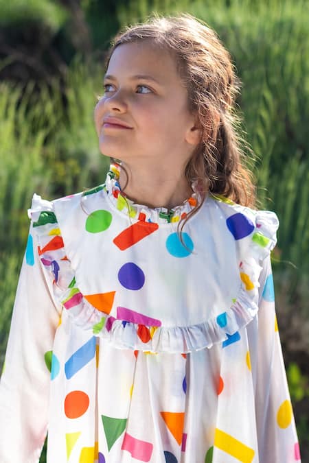 Anaario Geometric Shape Print Dress 