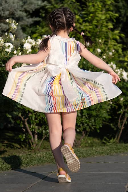 Anaario Pinstripe Print Dress 