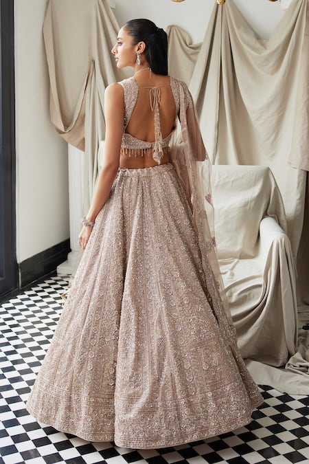 Istya Floral Sequin Embroidered Bridal Lehenga Set 