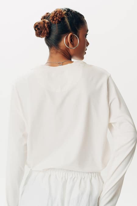 AK-OK Calligraphic Embossed T-Shirt 