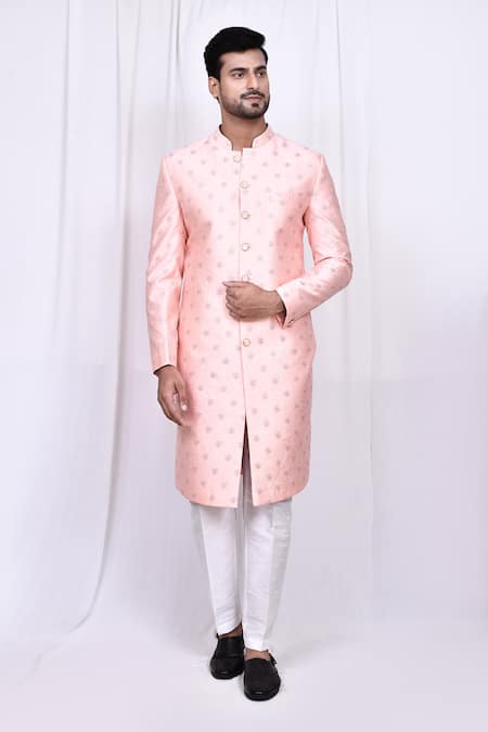 Aryavir Malhotra Thread Embroidered Sherwani With Pant 