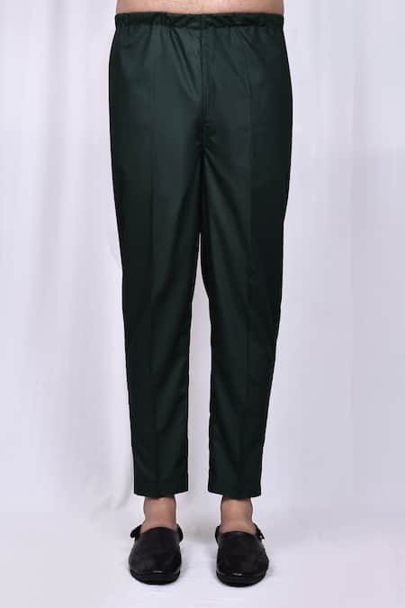 Arihant Rai Sinha_Green Jacquard, Silk Embroidery Floral Print Jacket With Kurta Set _Online_at_Aza_Fashions